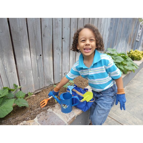Kids Gardening Set - Real Metal Tools with Wooden - Picture 4 of 4
